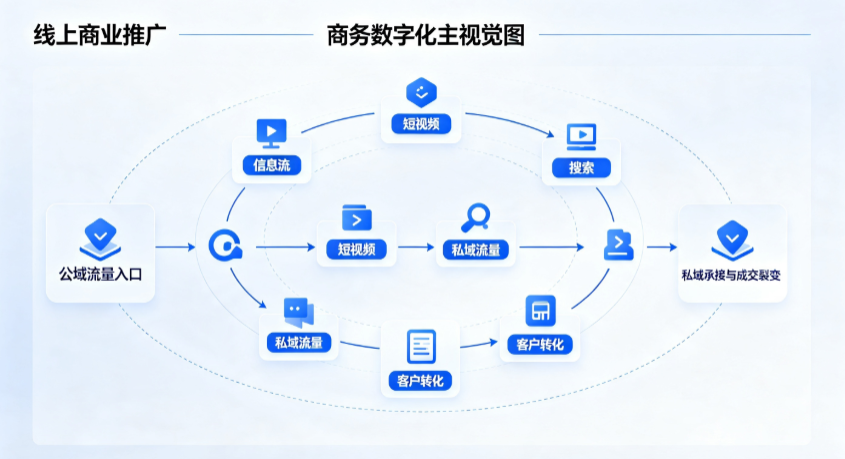 南岔区线上商业推广怎么做？全域流量闭环搭建与低成本转化实战指南